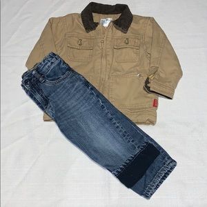 Old Navy jacket and Baby Gap jeans combo (2T)